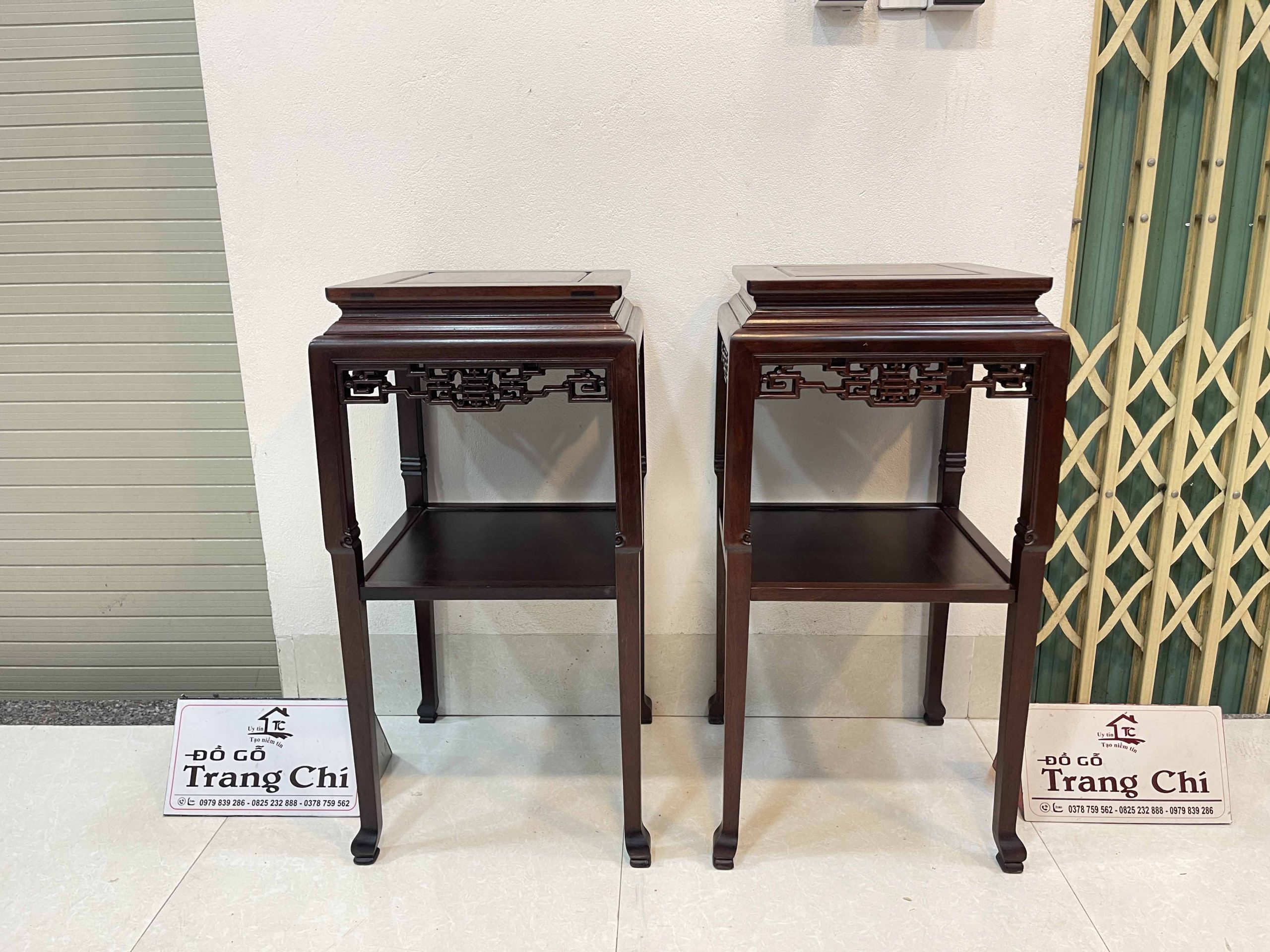 Cặp đôn vuông cao 79,5 mặt vuông 36 cm