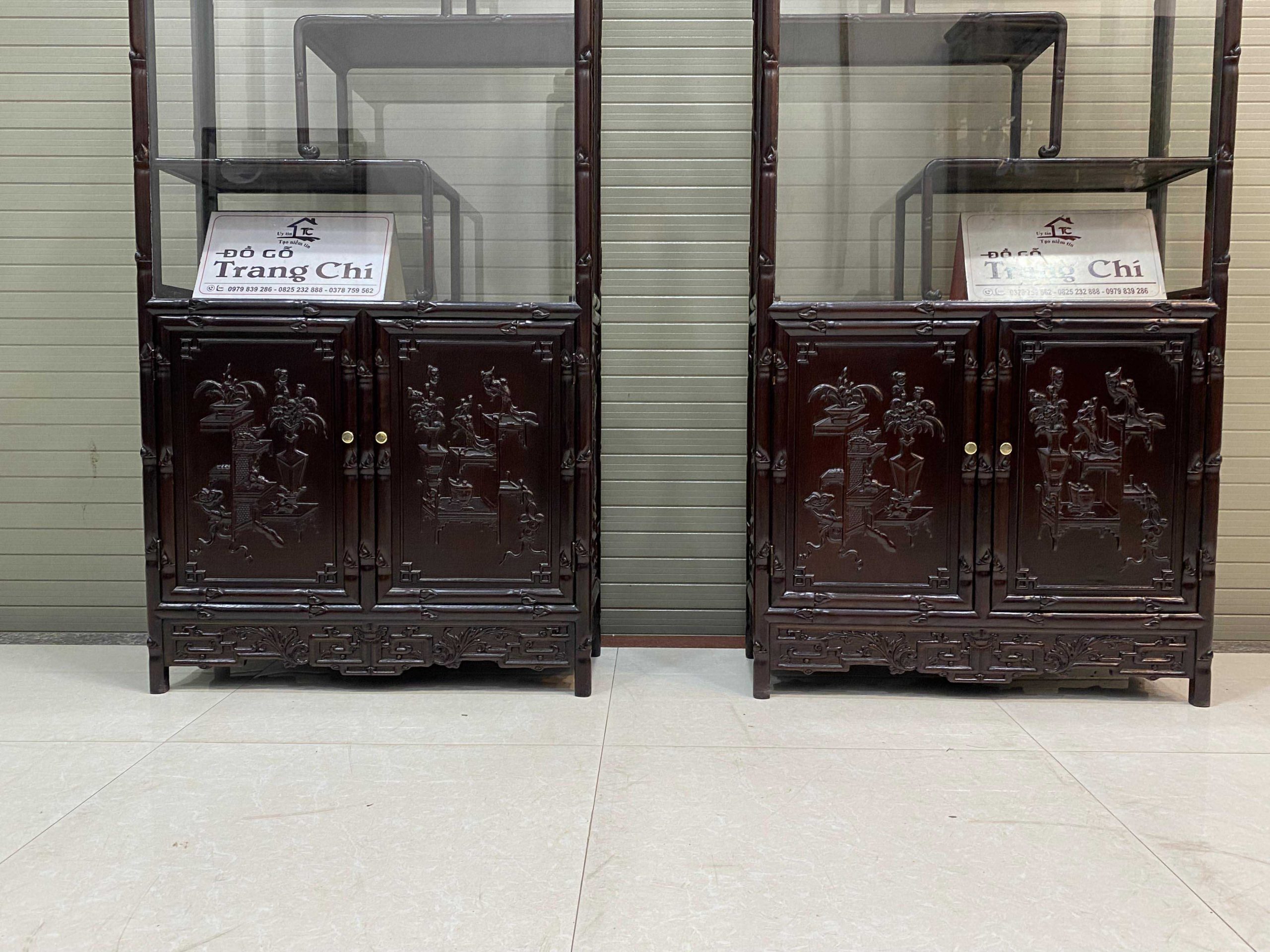 Cặp Tủ Bày Đồ Nhỏ 169,5 x 70 x 28 cm