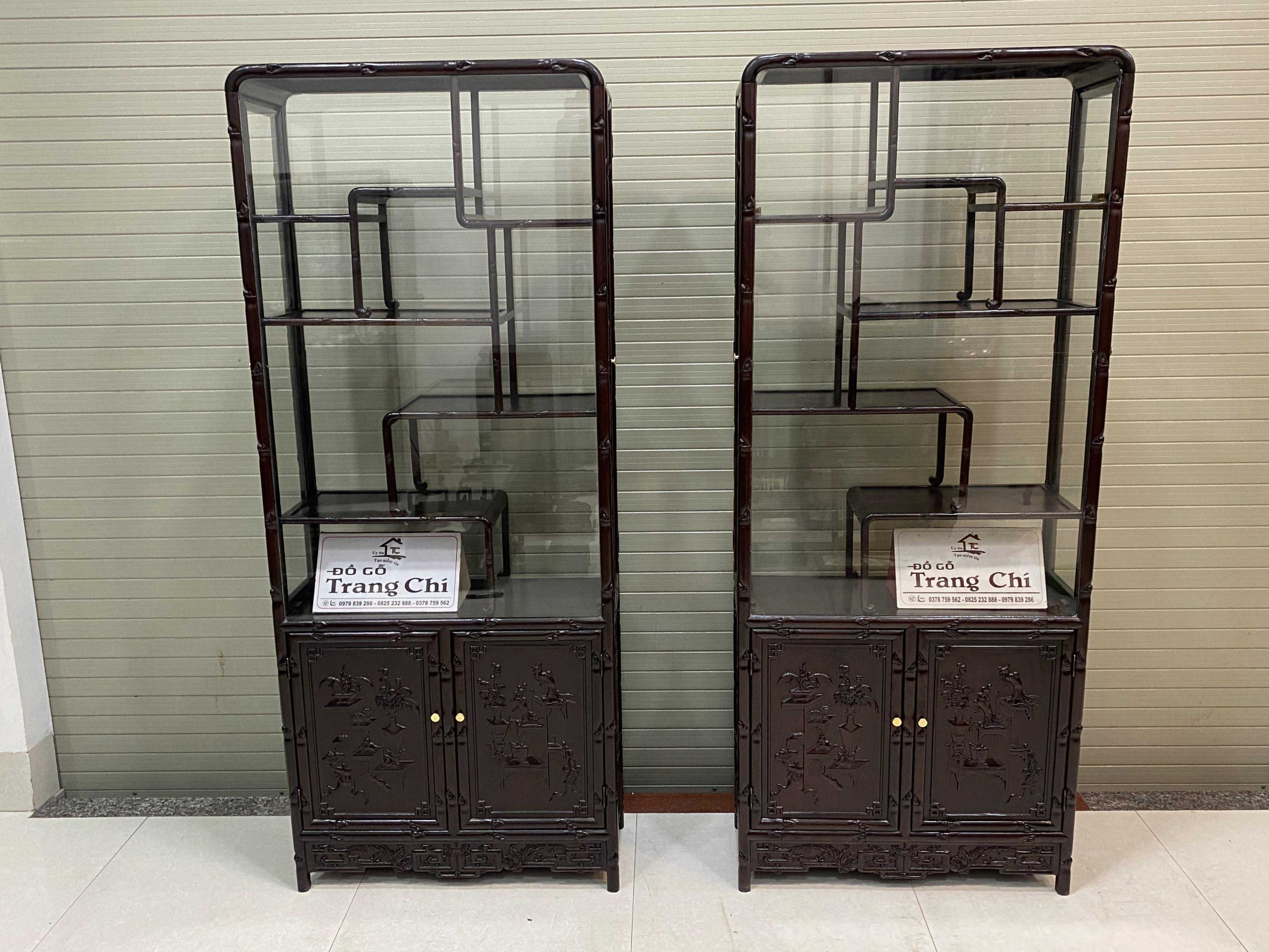 Cặp Tủ Bày Đồ Nhỏ 169,5 x 70 x 28 cm