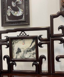 Giường Ba Thành Chạm Trúc Tựa Móc