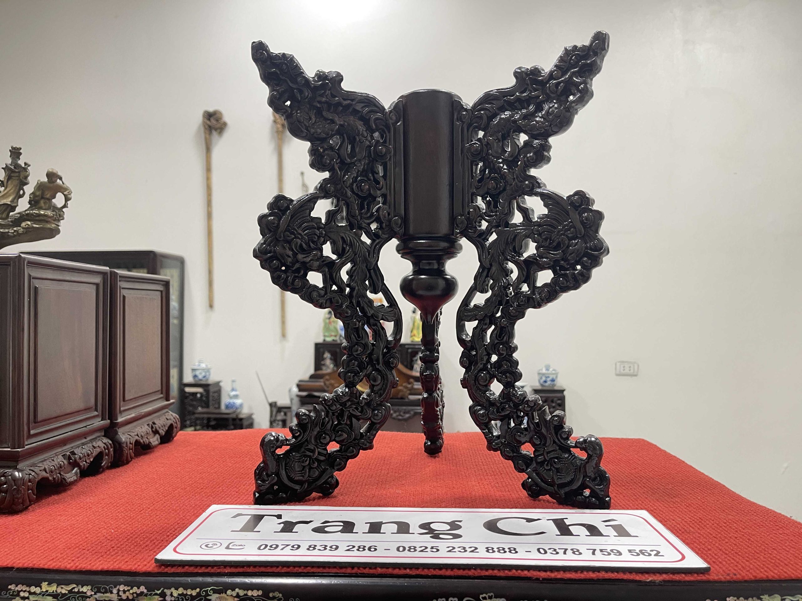 Mẫu Chò 3 Chân Chạm Long Ly Quy Phụng