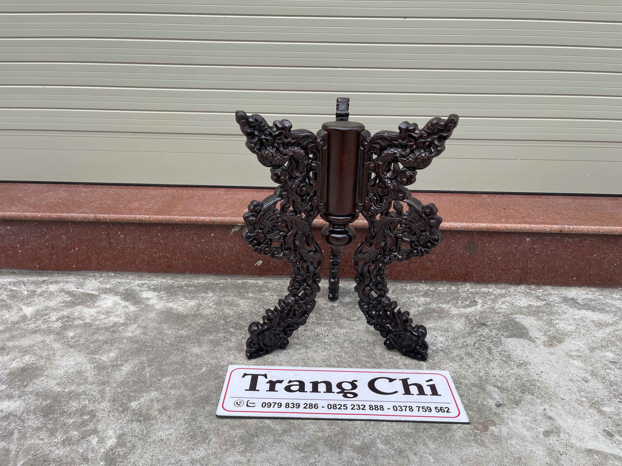 Mẫu Chò 3 Chân Chạm Long Ly Quy Phụng