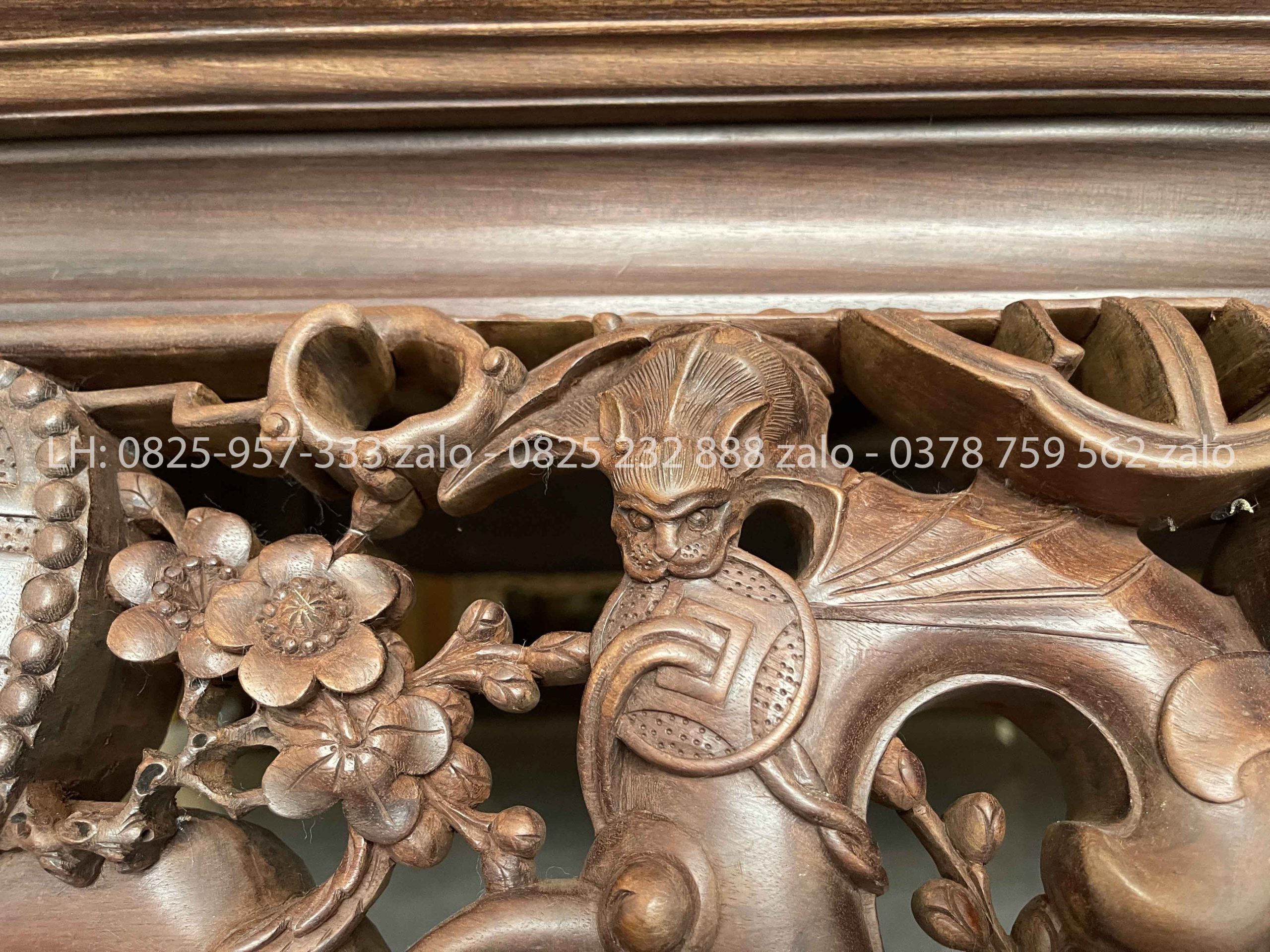 Sập Ngũ Phúc Chân Hươu Gỗ Gụ Quảng Bình
