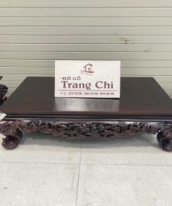 Bàn Trà Chân Qùy Chạm Sen Vịt