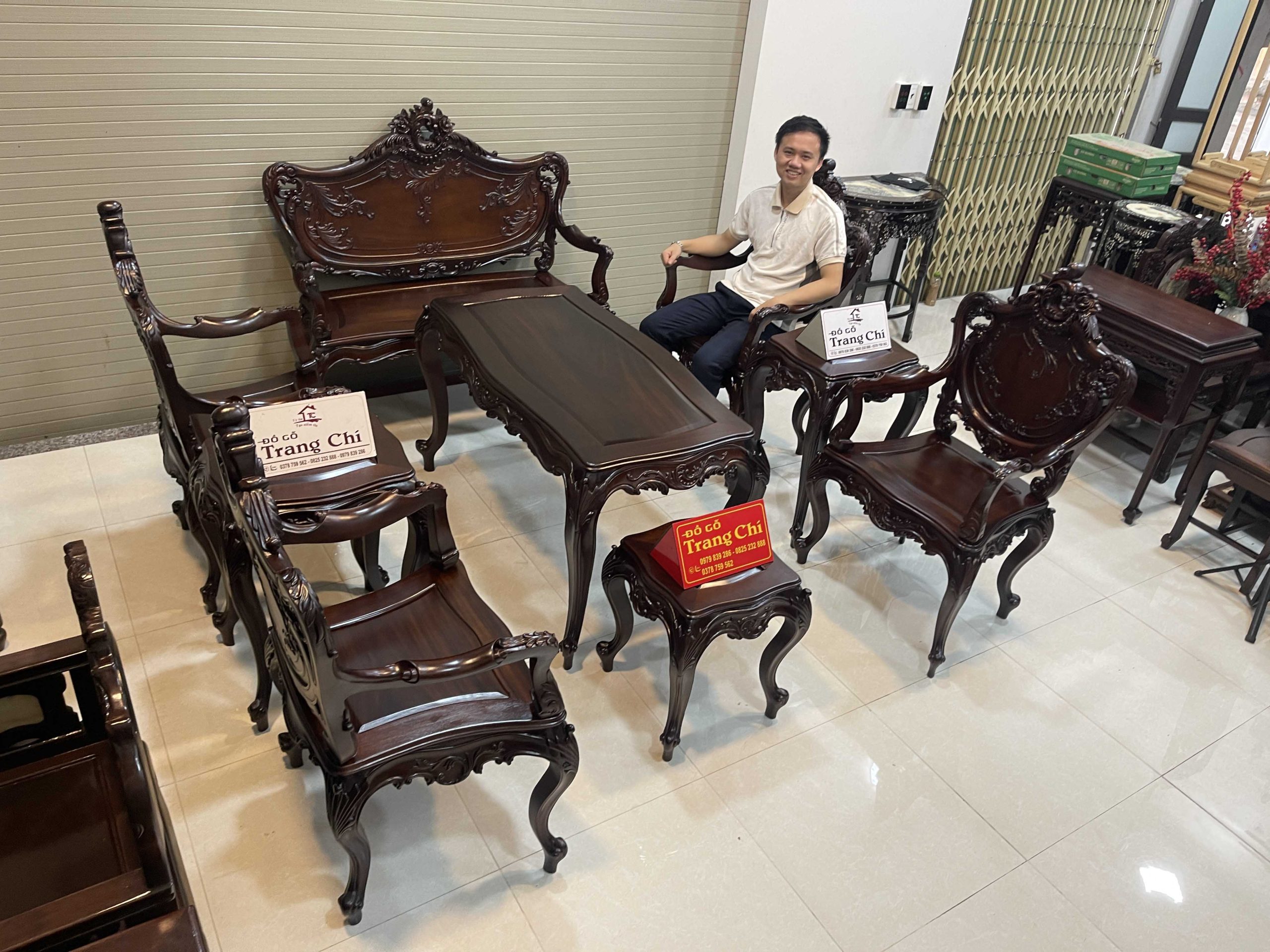 Bộ Ghế Louis Chạm 2 Mặt