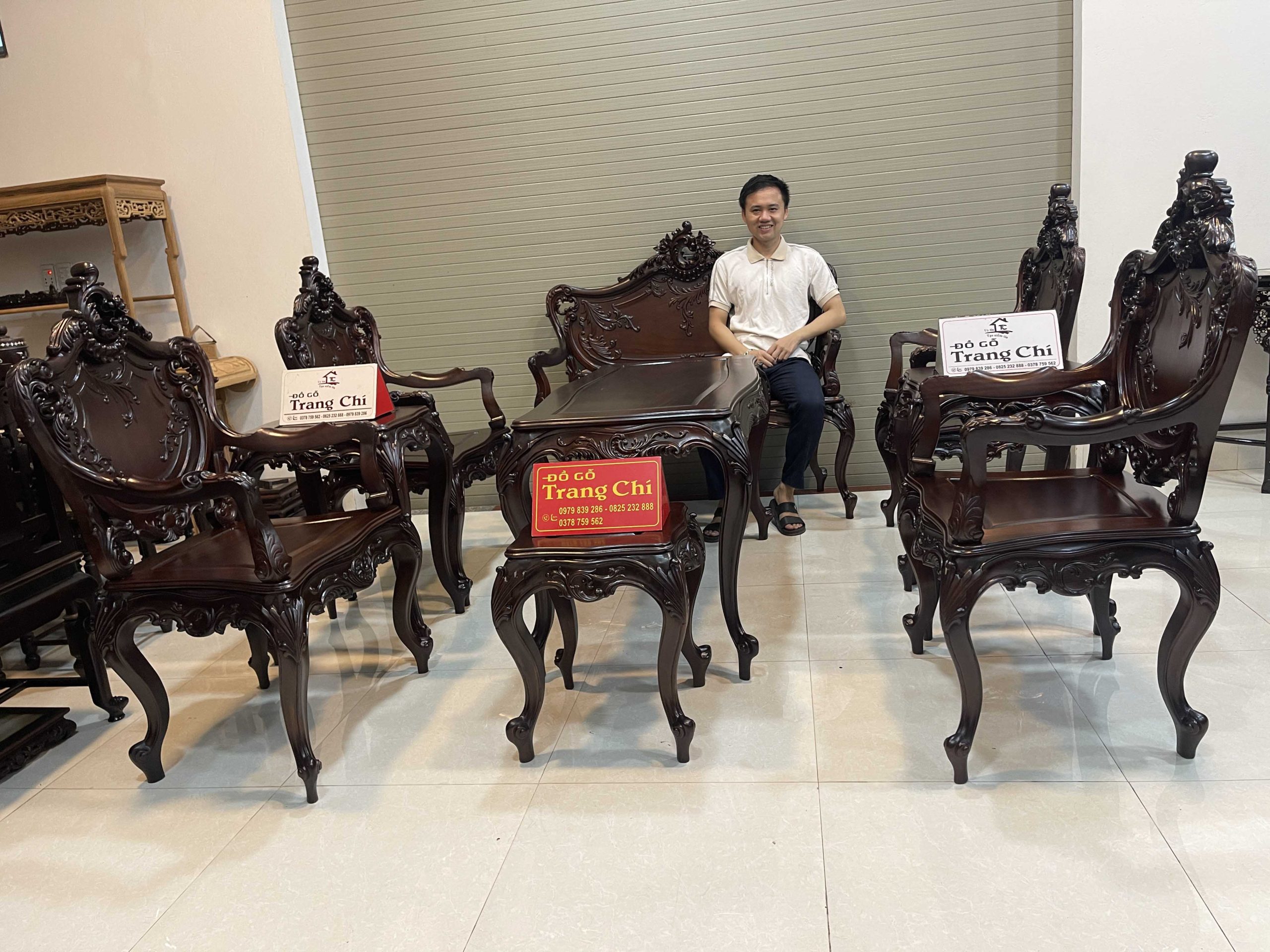 Bộ Ghế Louis Chạm 2 Mặt