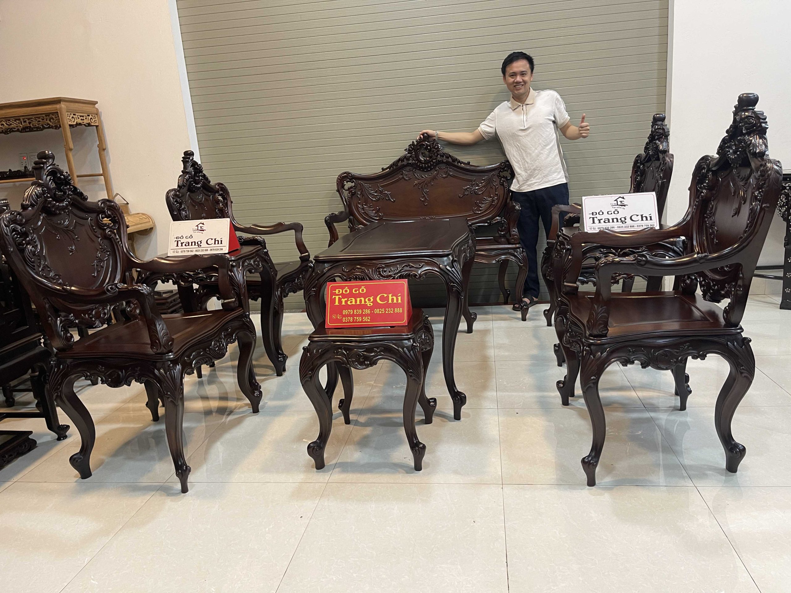 Bộ Ghế Louis Chạm 2 Mặt