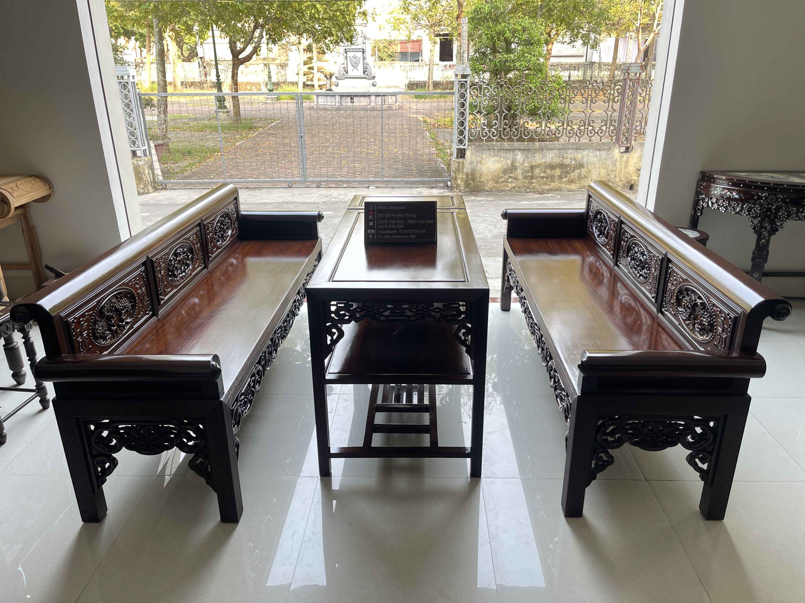Bộ Trường Kỷ Vai Cuốn Gồm 4 Món