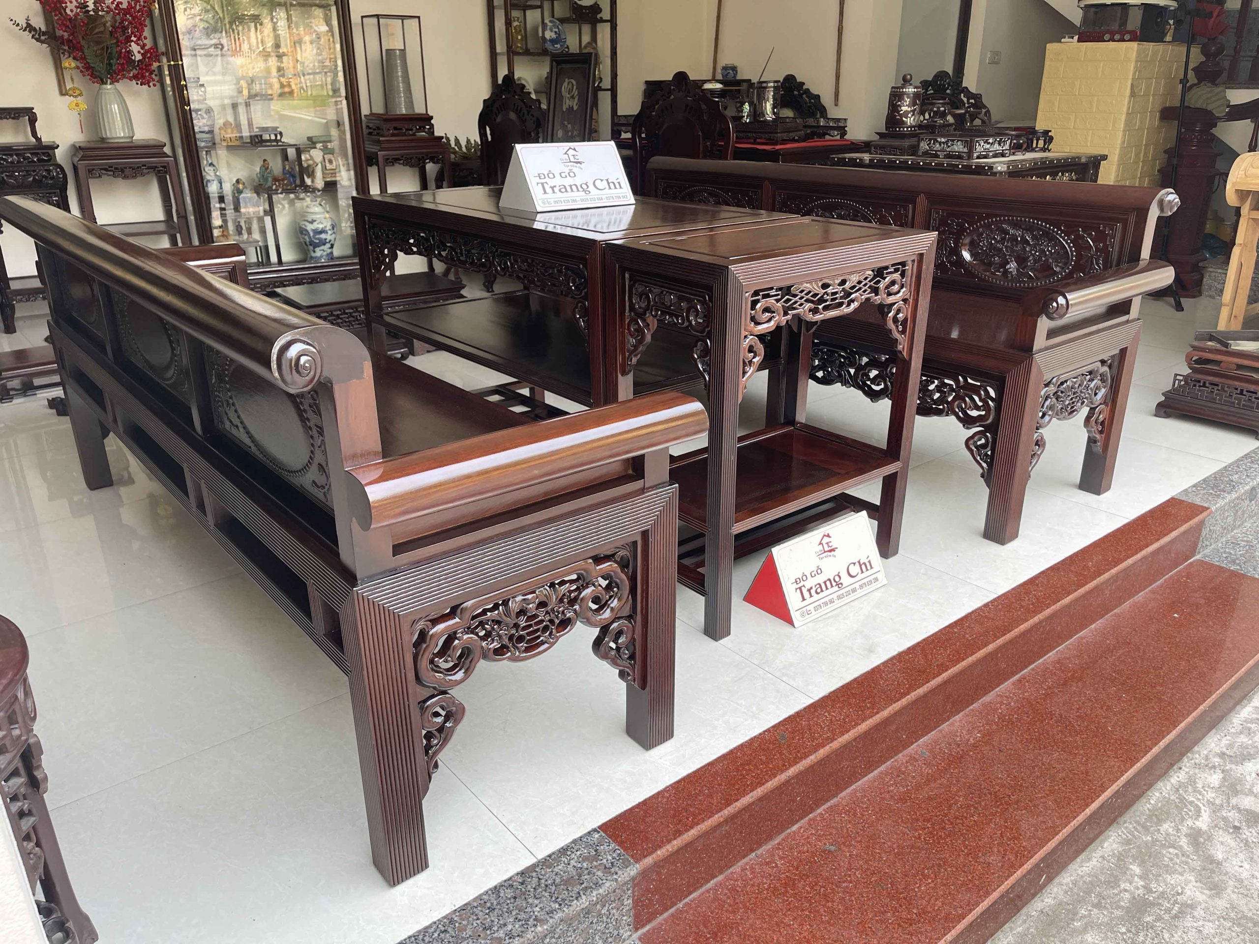 Bộ Trường Kỷ Vai Cuốn Gồm 4 Món