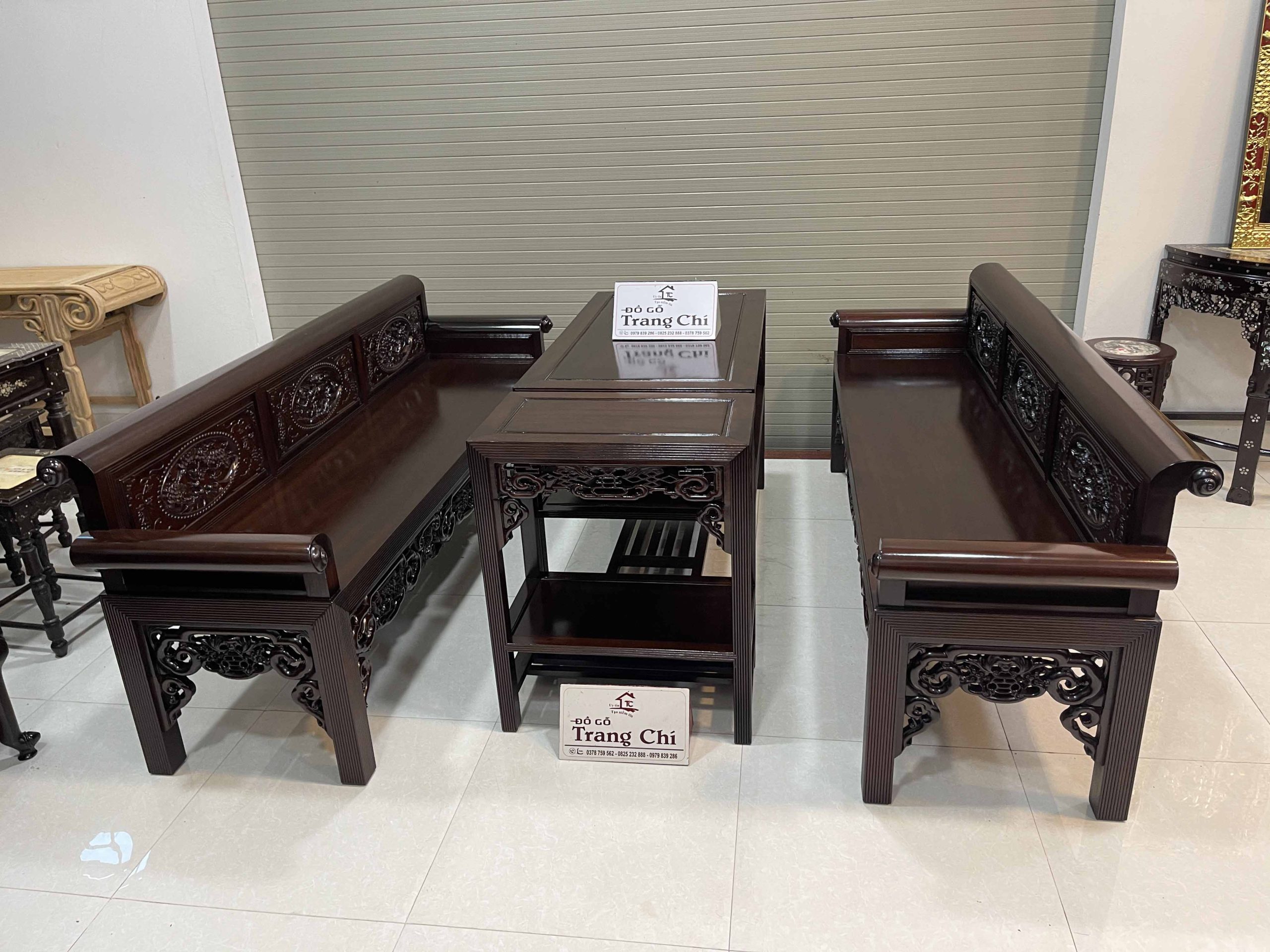 Bộ Trường Kỷ Vai Cuốn Gồm 4 Món