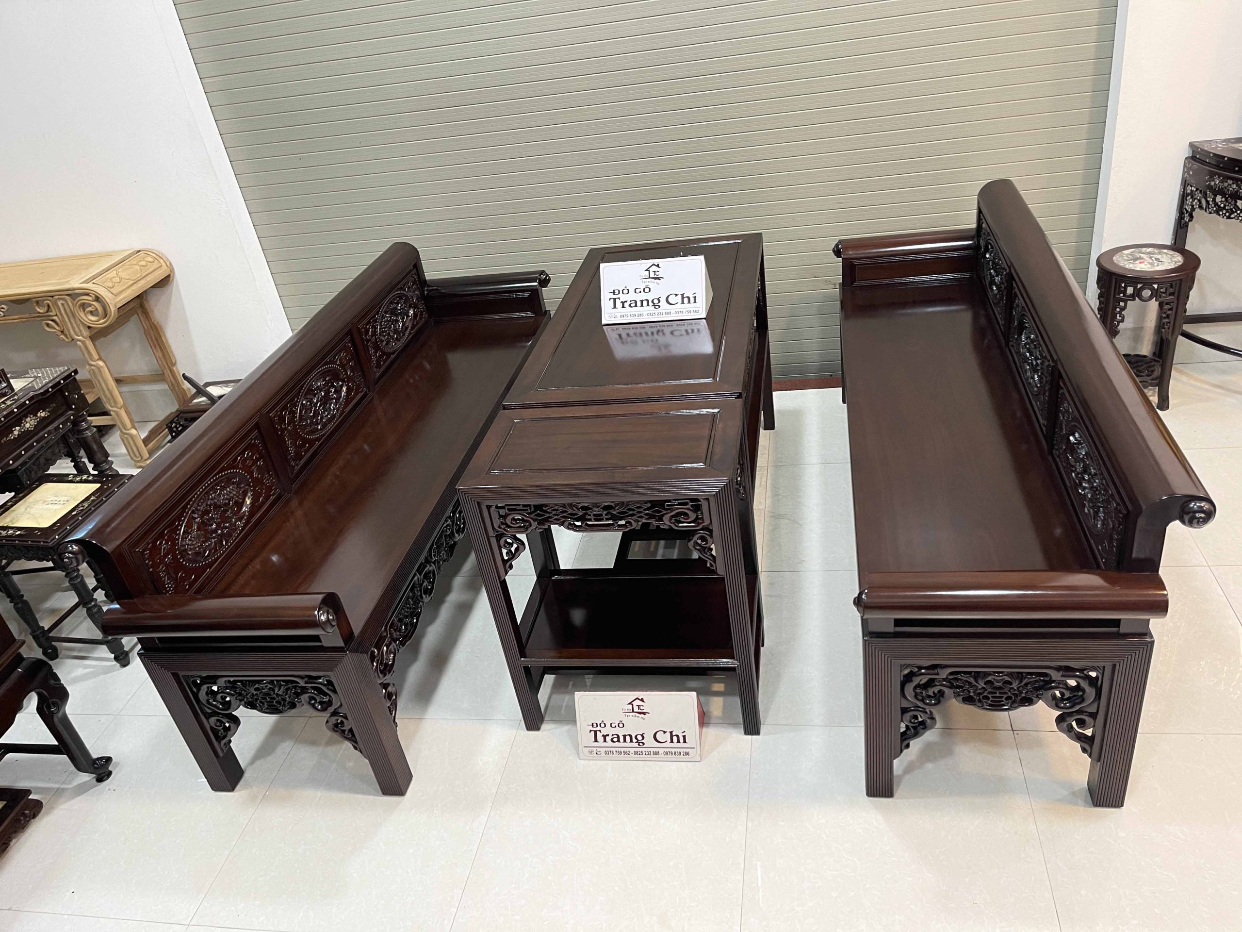 Bộ Trường Kỷ Vai Cuốn Gồm 4 Món (53) Bộ Trường Kỷ Vai Cuốn Gồm 4 Món