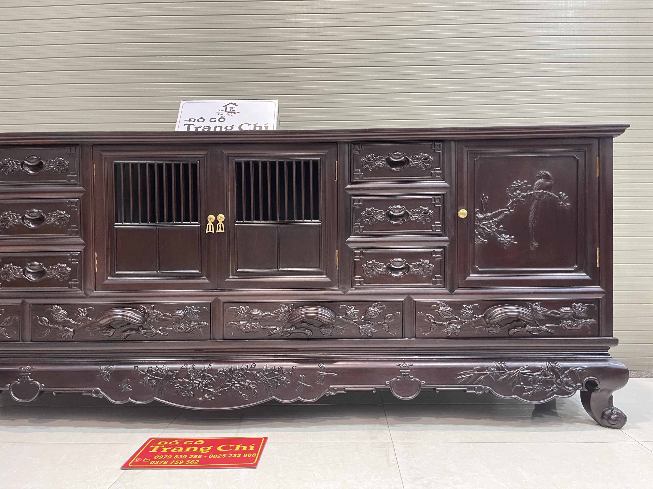 Mẫu Kệ Tivi 217 Gỗ Gụ