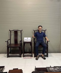 Bộ Ghế Tai Quan 3 Món Gỗ Gụ