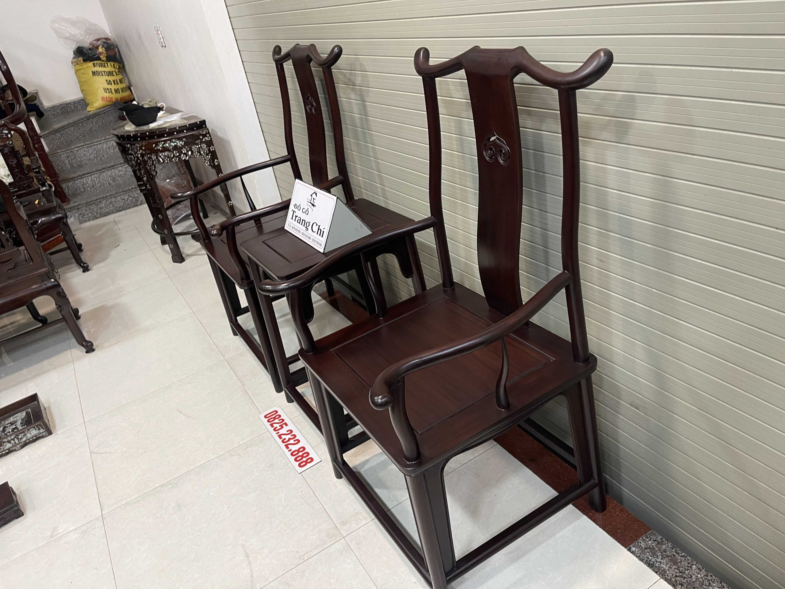 Bộ Ghế Tai Quan 3 Món Gỗ Gụ (3) Bộ Ghế Tai Quan 3 Món Gỗ Gụ