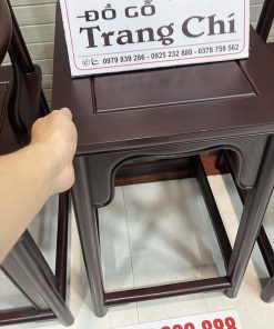 Bộ Ghế Tai Quan 3 Món Gỗ Gụ