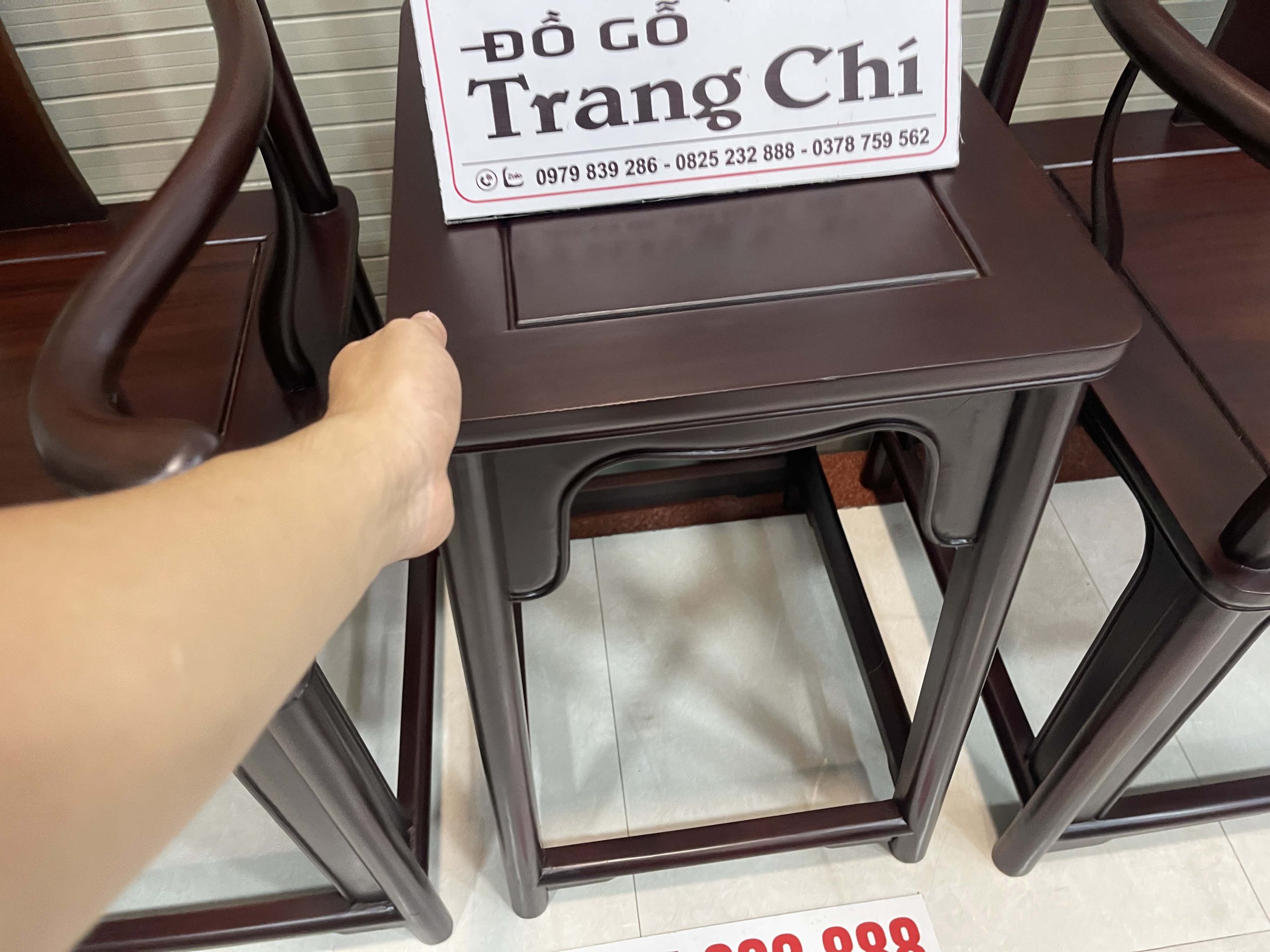 Bộ Ghế Tai Quan 3 Món Gỗ Gụ (6) Bộ Ghế Tai Quan 3 Món Gỗ Gụ