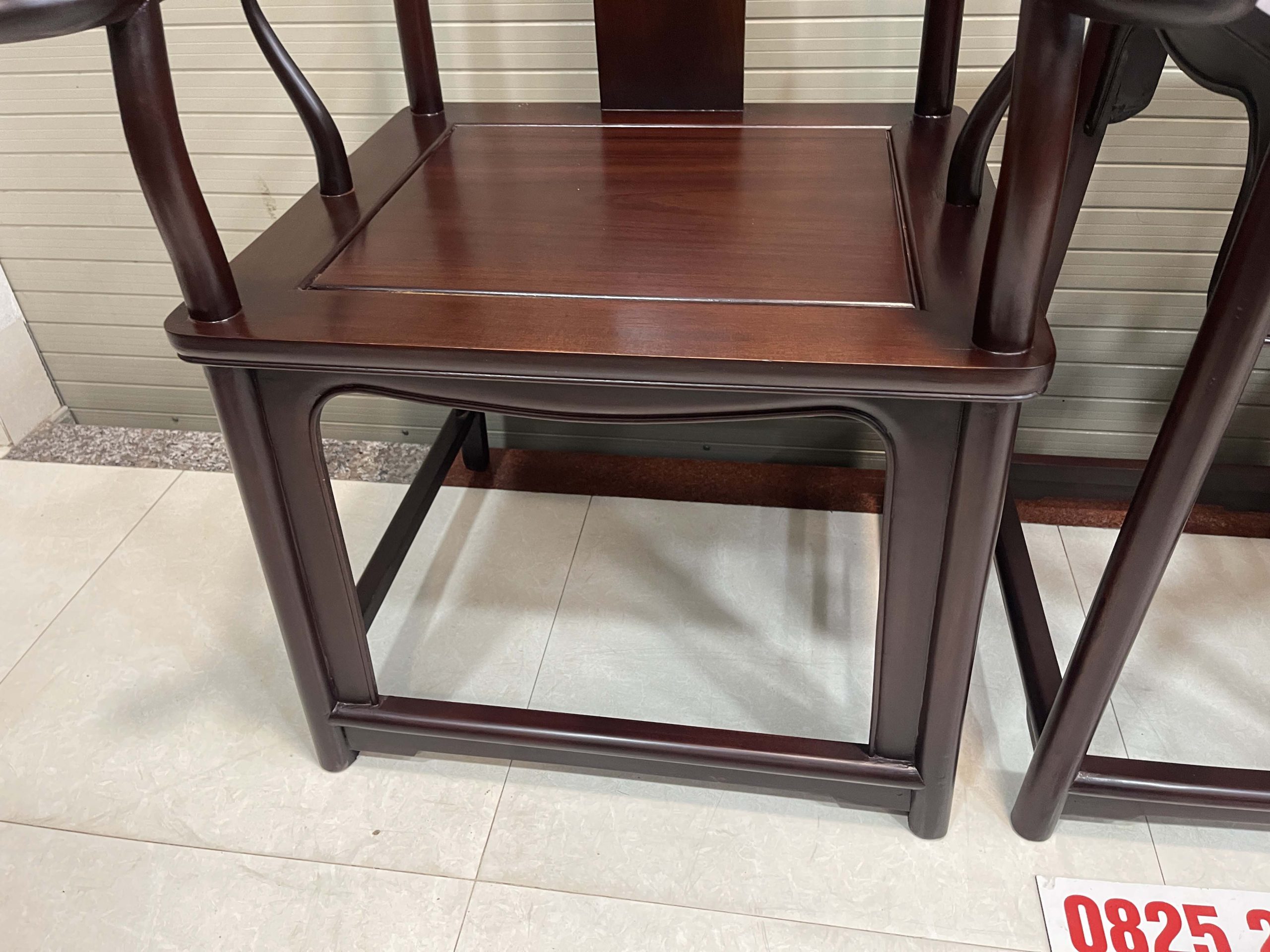 Bộ Ghế Tai Quan 3 Món Gỗ Gụ