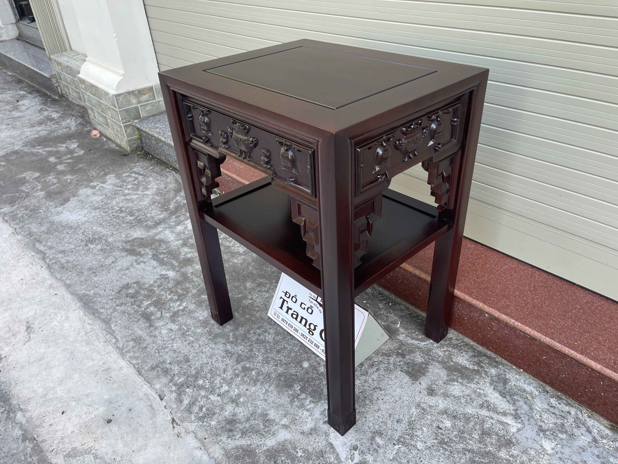 Mẫu Đôn Gỗ Gụ Chạm Cổ Đồ (9) Mẫu Đôn Gỗ Gụ Chạm Cổ Đồ