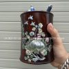 Ống Đựng Bút Gỗ Trắc Khảm Gỗ Trắc
