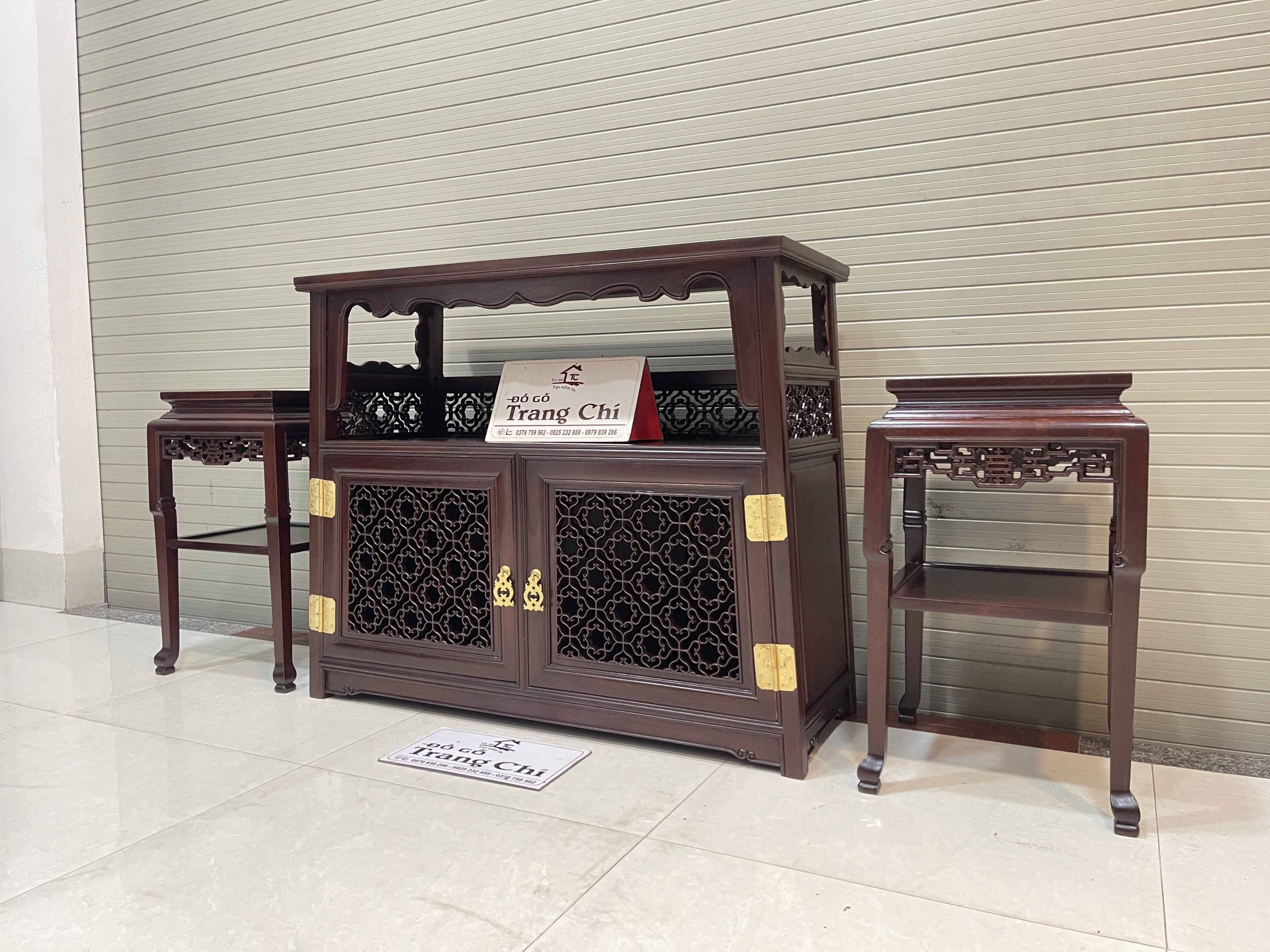 Bộ Bàn Chữ A Và Đôn Bày Đồ (16) Bộ Bàn Chữ A Và Đôn Bày Đồ