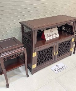 Bộ Bàn Chữ A Và Đôn Bày Đồ