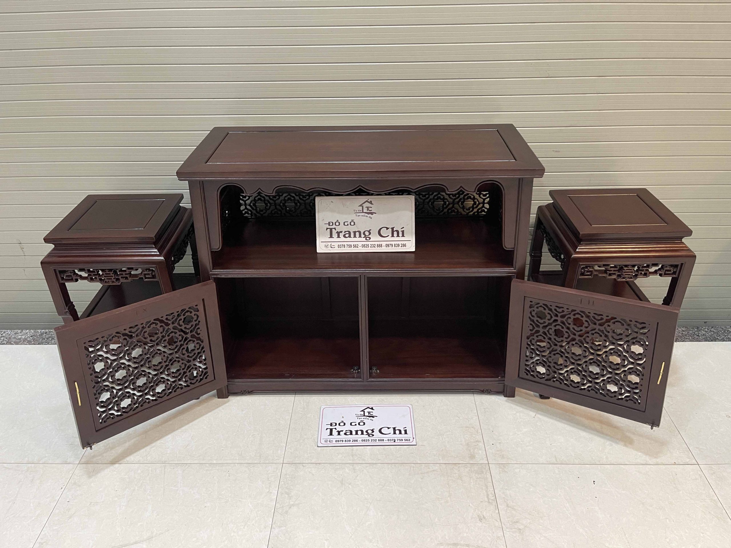 Bộ Bàn Chữ A Và Đôn Bày Đồ (2) Bộ Bàn Chữ A Và Đôn Bày Đồ