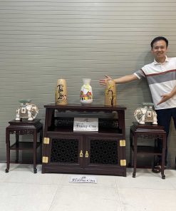 Bộ Bàn Chữ A Và Đôn Bày Đồ