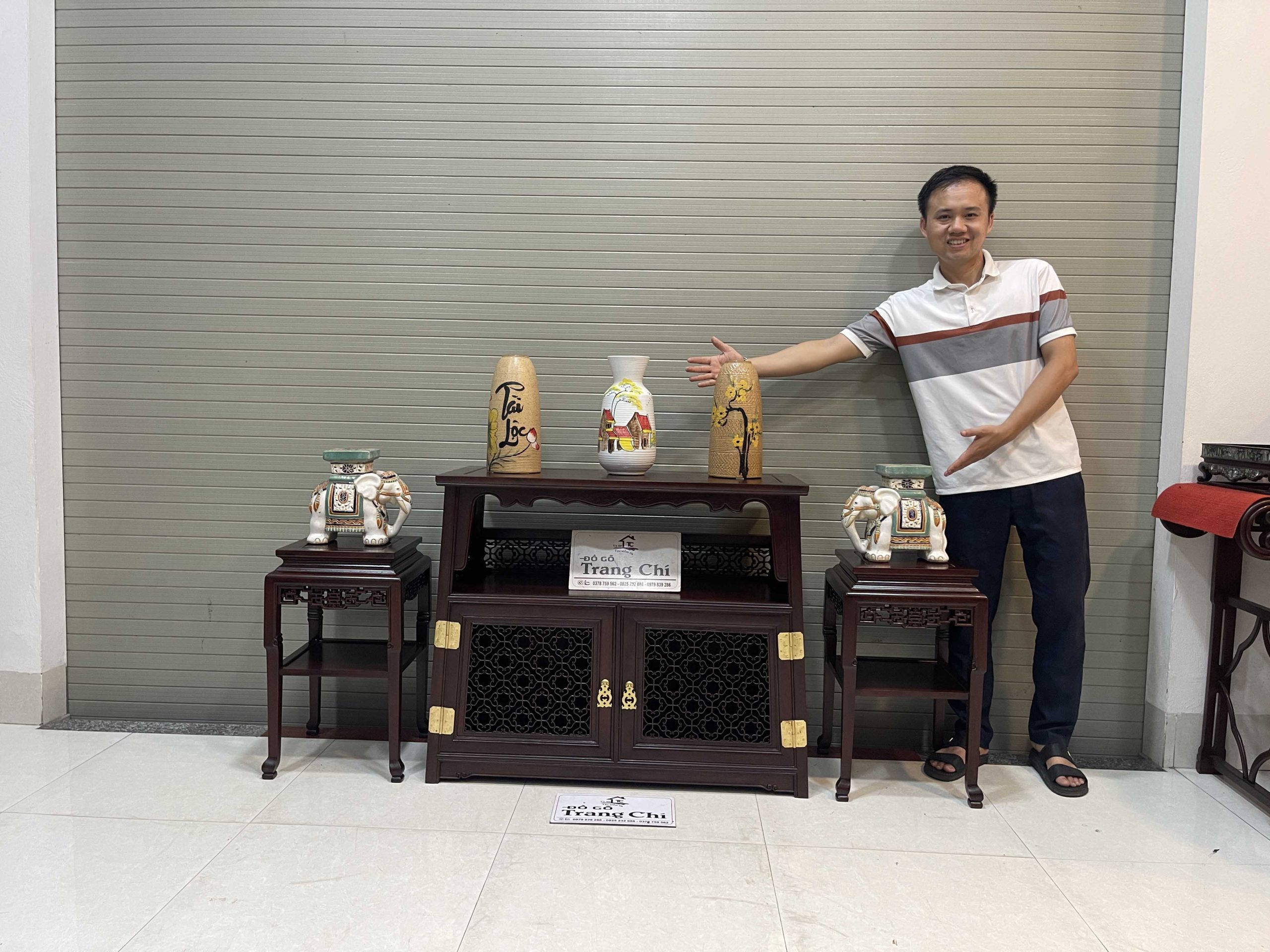 Bộ Bàn Chữ A Và Đôn Bày Đồ (4) Bộ Bàn Chữ A Và Đôn Bày Đồ