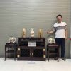Bộ Bàn Chữ A Và Đôn Bày Đồ