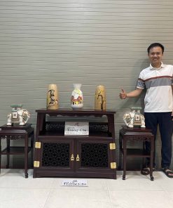 Bộ Bàn Chữ A Và Đôn Bày Đồ