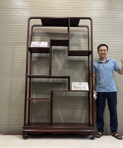 Mẫu Kệ Bày Đồ Gỗ Gụ 211 x 119 x 36 Cm