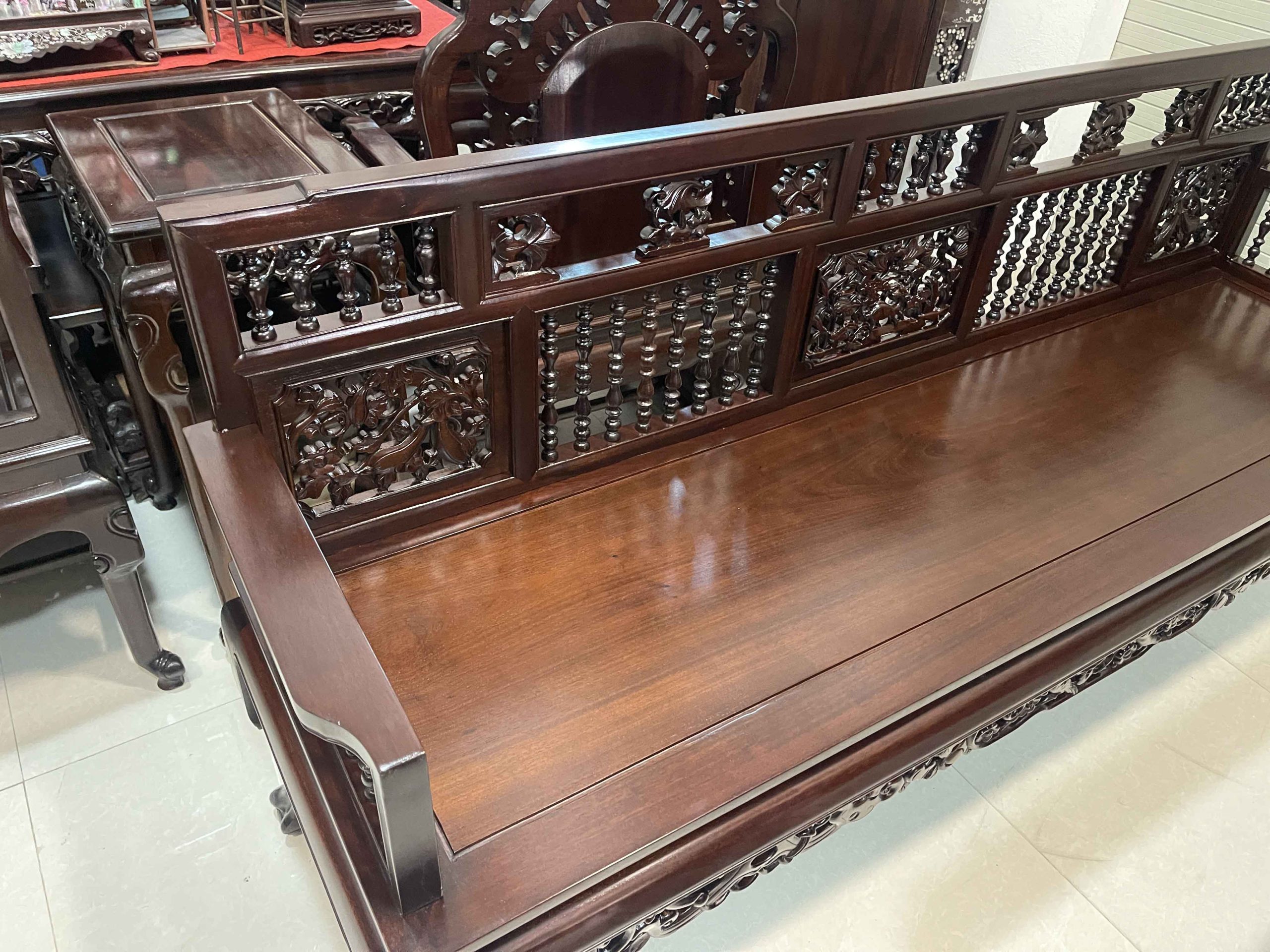 Trường Kỷ Song Tiện 1 Đoản 2 Ghế Đơn 1 Bàn 2 Đôn(20) Trường Kỷ Song Tiện 1 Đoản 2 Ghế Đơn 1 Bàn 2 Đôn