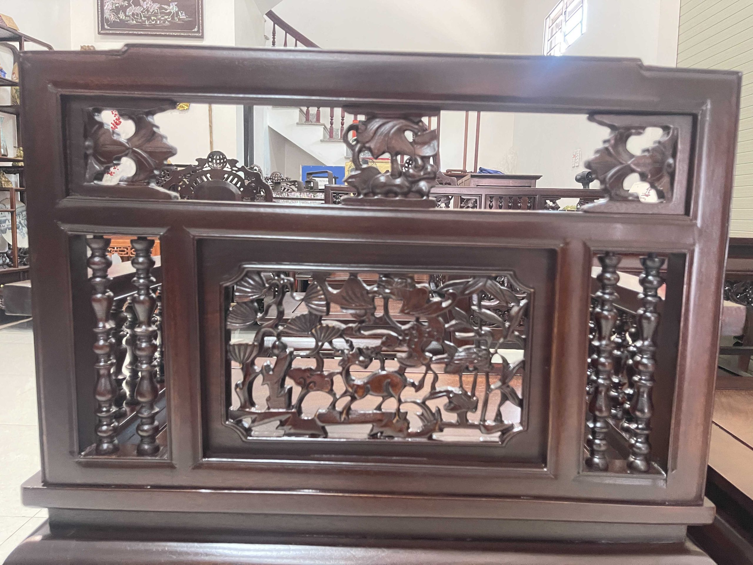 Trường Kỷ Song Tiện 1 Đoản 2 Ghế Đơn 1 Bàn 2 Đôn(21) Trường Kỷ Song Tiện 1 Đoản 2 Ghế Đơn 1 Bàn 2 Đôn
