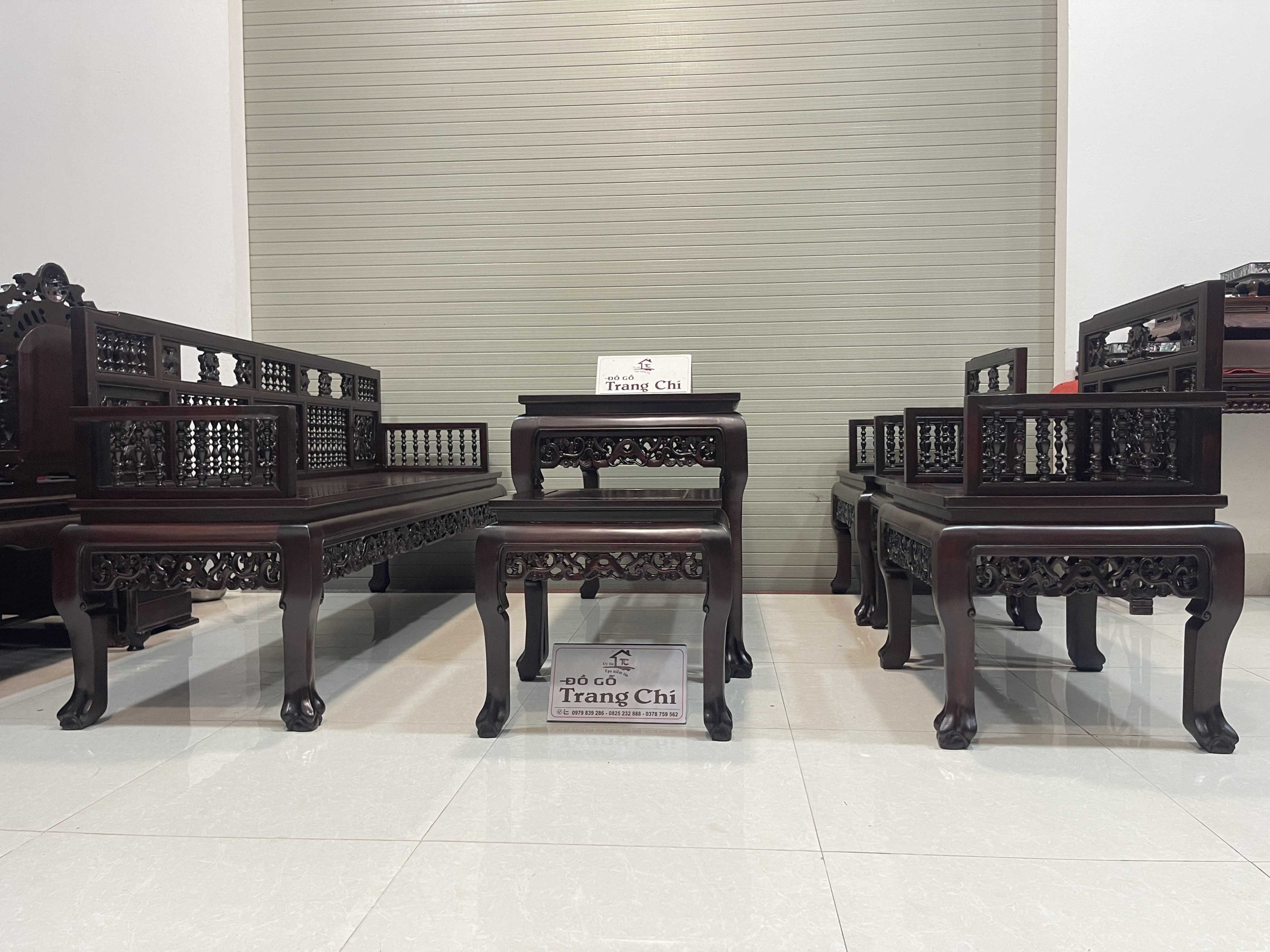 Trường Kỷ Song Tiện 1 Đoản 2 Ghế Đơn 1 Bàn 2 Đôn(24) Trường Kỷ Song Tiện 1 Đoản 2 Ghế Đơn 1 Bàn 2 Đôn