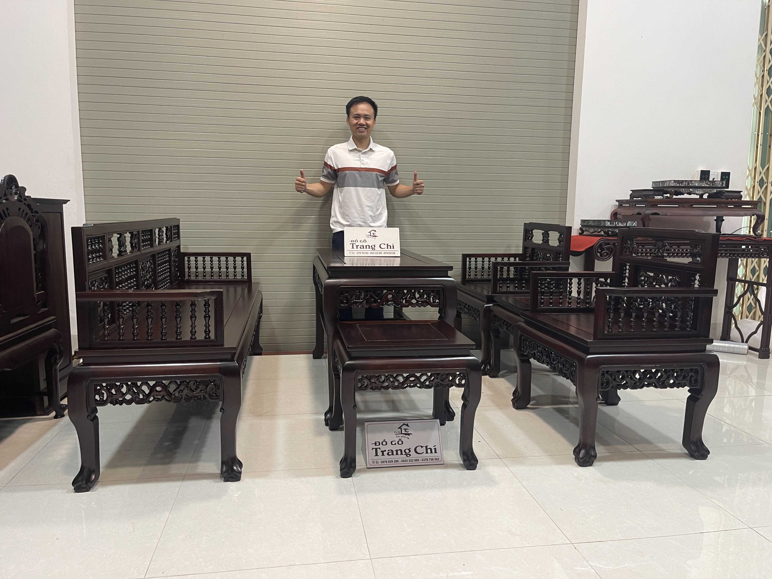 Trường Kỷ Song Tiện 1 Đoản 2 Ghế Đơn 1 Bàn 2 Đôn(27) Trường Kỷ Song Tiện 1 Đoản 2 Ghế Đơn 1 Bàn 2 Đôn
