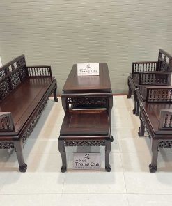 Trường Kỷ Song Tiện 1 Đoản 2 Ghế Đơn 1 Bàn 2 Đôn