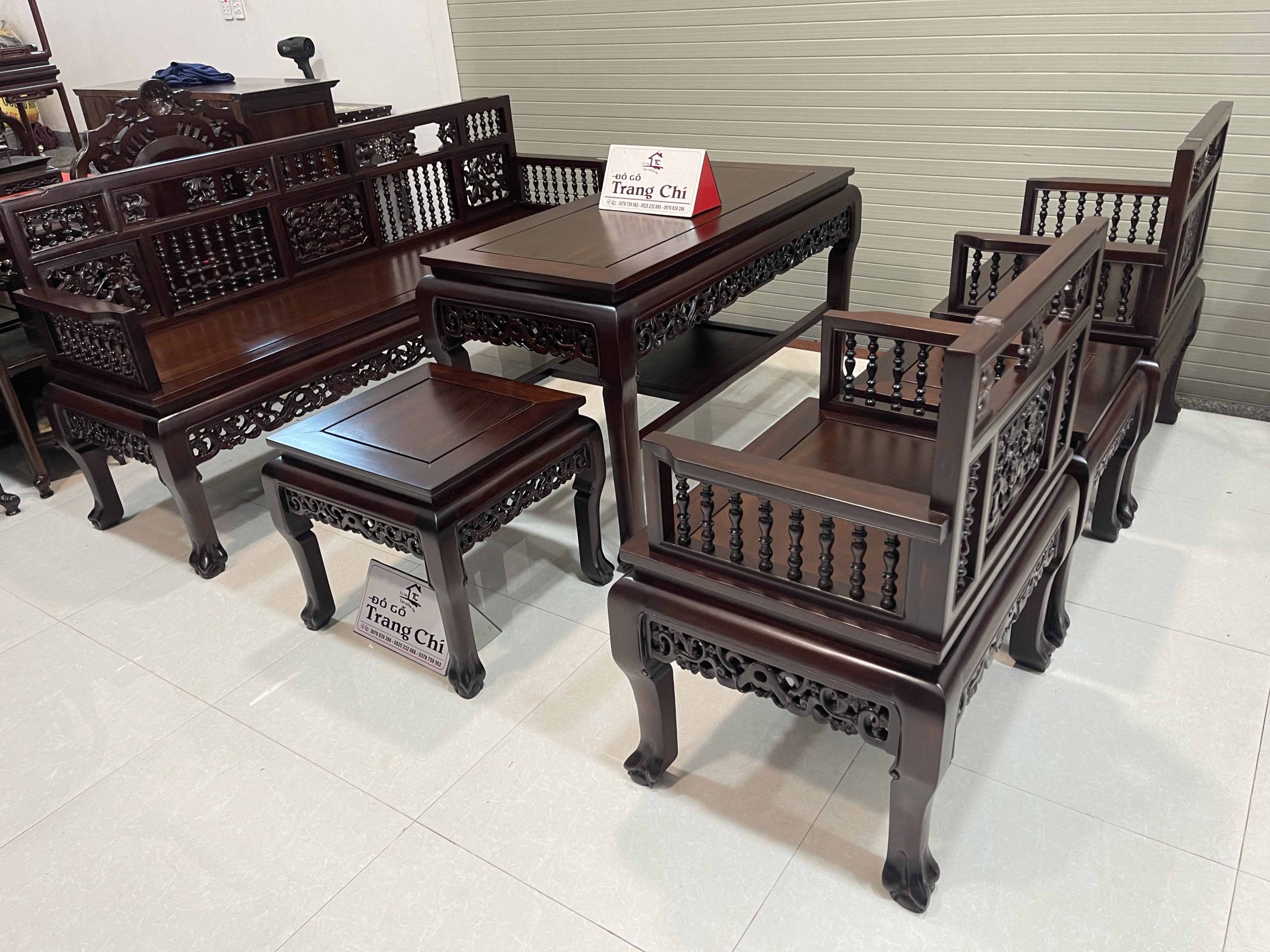 Trường Kỷ Song Tiện 1 Đoản 2 Ghế Đơn 1 Bàn 2 Đôn(36) Trường Kỷ Song Tiện 1 Đoản 2 Ghế Đơn 1 Bàn 2 Đôn