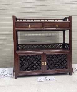 Mẫu Kệ Trà Cao 107 Rộng 100 Sâu 32 Cm Gỗ Gụ