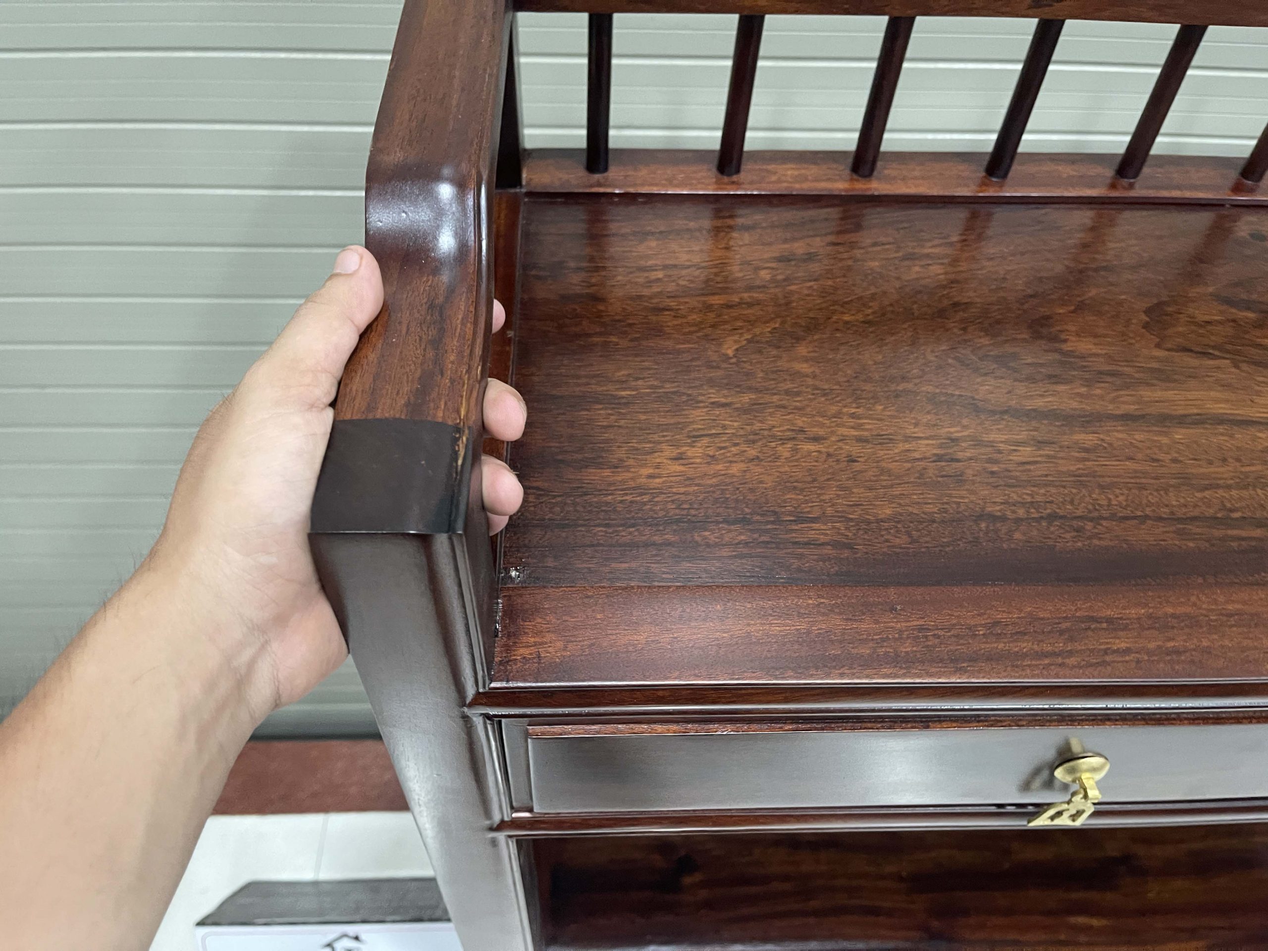 Mẫu Kệ Trà Cao 107 Rộng 100 Sâu 32 Cm Gỗ Gụ