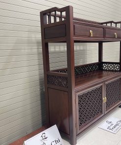 Mẫu Kệ Trà Cao 107 Rộng 100 Sâu 32 Cm Gỗ Gụ