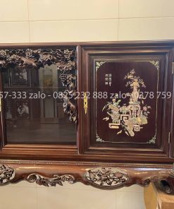 Tủ Chè Gụ Khảm Ốc Đẹp Cảnh Đông Bích