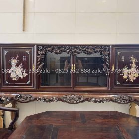 Tủ Chè Gụ Khảm Ốc Đẹp Cảnh Đông Bích