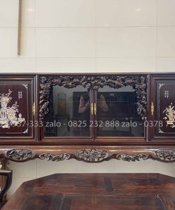 Tủ Chè Gụ Khảm Ốc Đẹp Cảnh Đông Bích