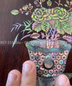Tủ Chè Gụ Khảm Ốc Đẹp Cảnh Đông Bích