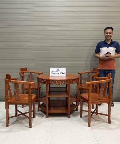 Bộ Bàn Ghế Góc Gỗ Hương Đá