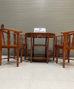 Bộ Bàn Ghế Góc Gỗ Hương Đá