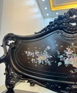 Bộ Bàn Ghế Louis 9 Món Khảm Cẩn Ốc