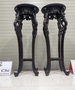 Cặp Đôn Bày Đồ Tròn Dáng Cong