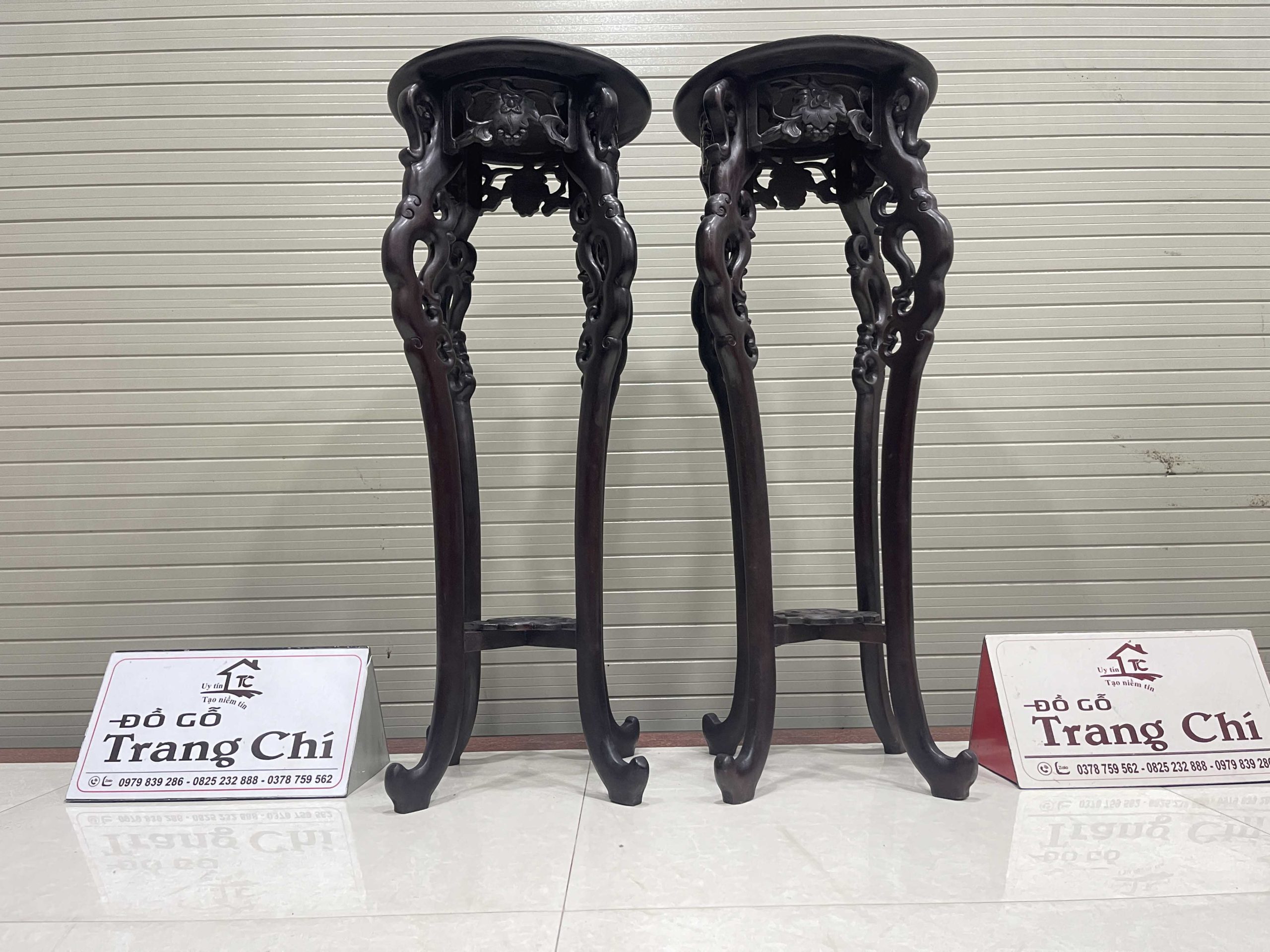 Cặp Đôn Bày Đồ Tròn Dáng Cong (11) Cặp Đôn Bày Đồ Tròn Dáng Cong