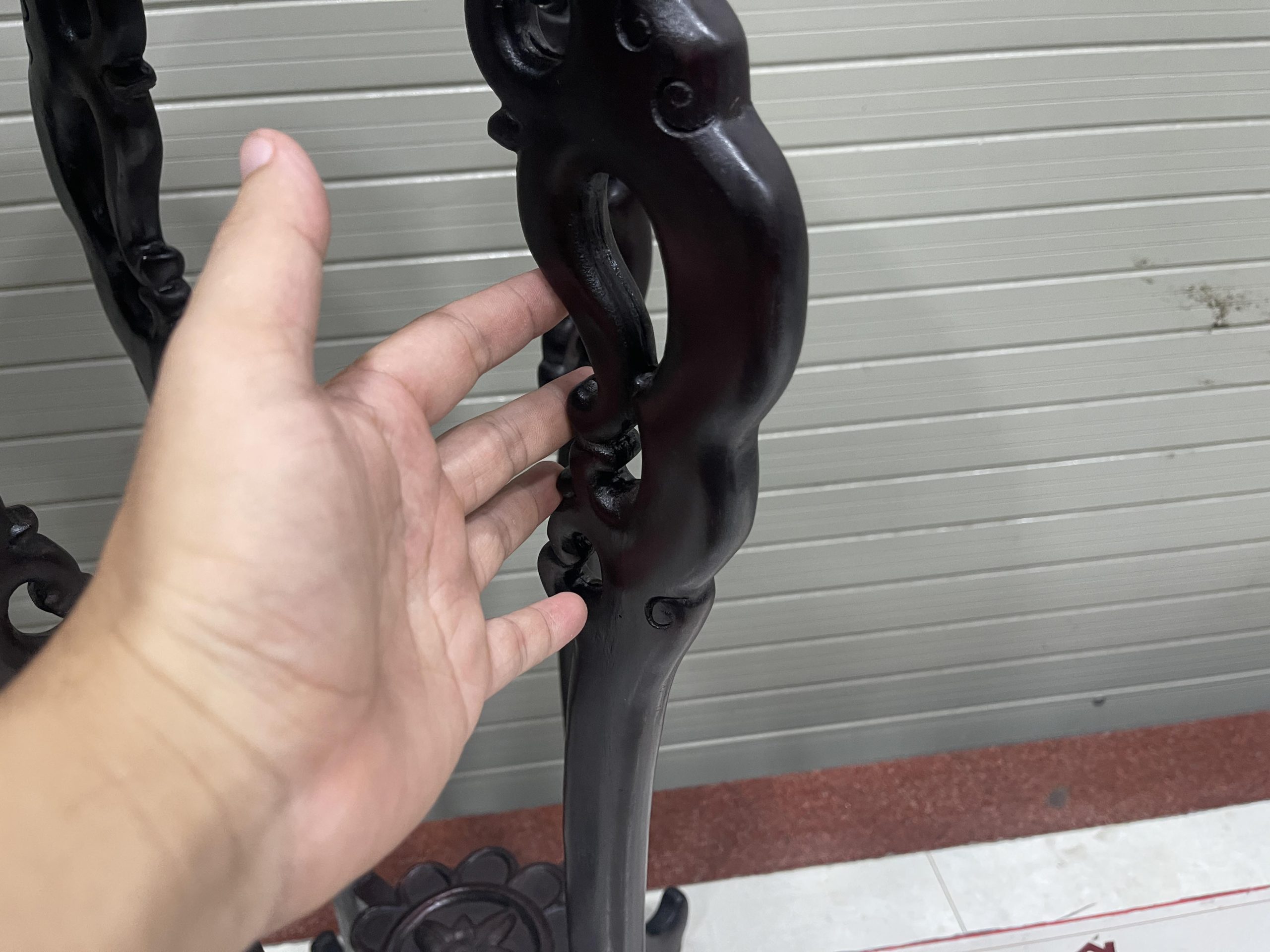 Cặp Đôn Bày Đồ Tròn Dáng Cong